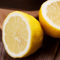 lemon sliced in two