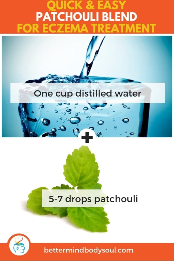 distilled water + patchouli