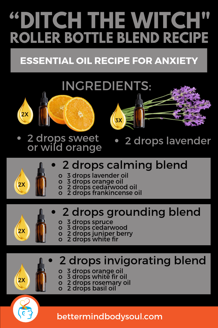 Wild Orange + Lavender + Calming Blend + Grounding Blend + Invigorating Blend