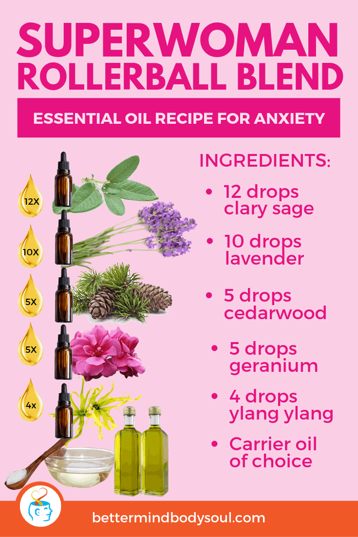 Clary Sage + Lavender + Cedarwood + Geranium + Ylang Ylang + Carrier Oil