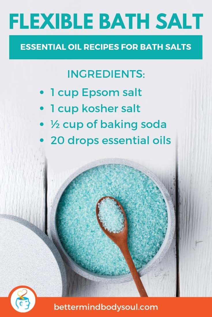 Epsom Salt + Kosher Salt + Baking Soda + Essential Oils