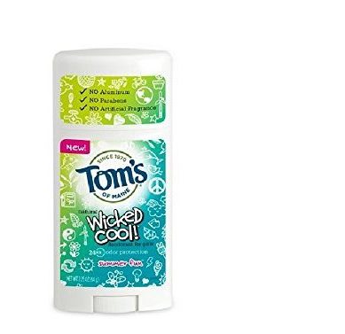 Tom's Wicked Cool! Deodorant for Girls, Summer Fun, 2.25 Oz in white background