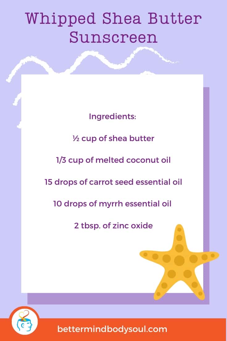 Shea Butter+Coconut Oil+Carrot Seed Essential Oil+Myrrh Essential Oil+Zinc Oxide