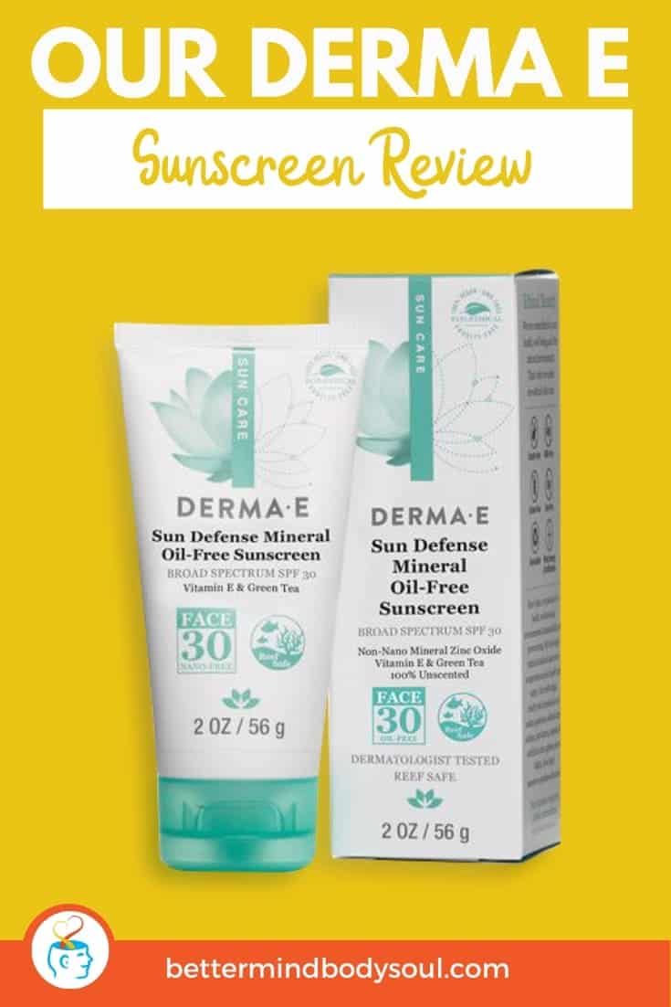 Derma E Antioxidant Natural Sunscreen SPF 30 Review